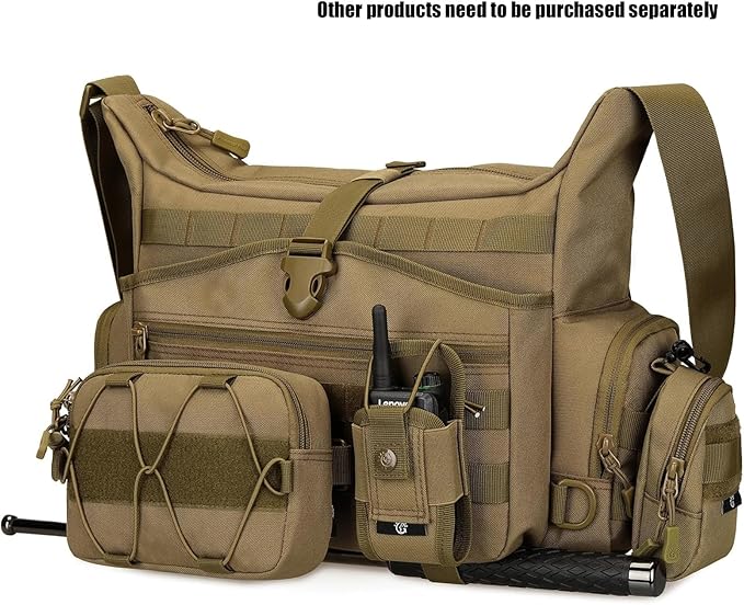Tactical Molle Admin Dump Pouch Utility Cell Phone Flashlight Tool Pouch for Vest Chest Waist Pack for Small Tool Horizontal Modular Organization