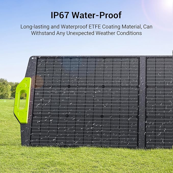 FOSSiBOT Solar Panel SP200 Foldable Solar Panel 200 Wattsfit Fossibot F2400 / F3600Pro Adjustable Kickstands for Home RV