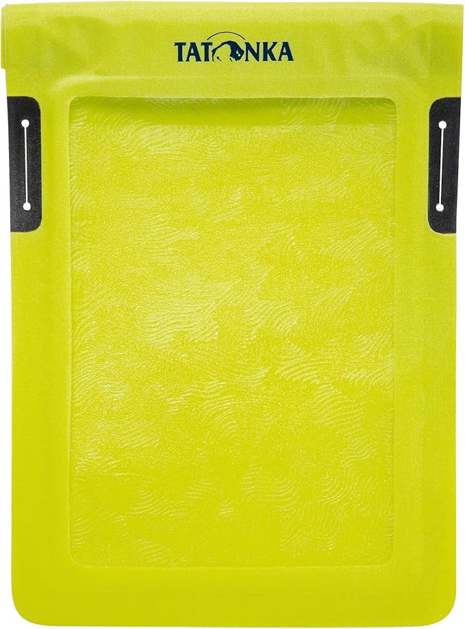Tatonka WP Dry Bag (A6 / A4) - Waterproof Tablet/Mobile Phone Case with Viewing Window for Operating Touch Displays - Waterproof According to IPX7 Standard - A4 or A6 Format Lime (A6) A6 (235 x 16