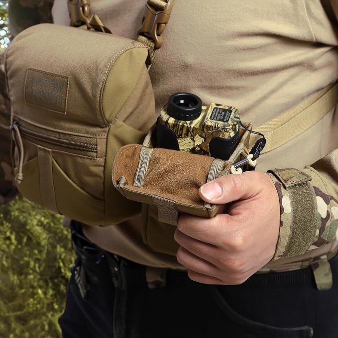 Rangefinder Pouch with Protective Padding and Quick-Release Buckle Molle Compatiblefor Binocular Packs Tactical Hunting Bag Accessory