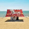 ALAZA Zebra Magic Show Animals Dancing Beach Tent Sun Shelter Portable Canopy Sunshade for Outdoor Camping Picnics Backyard Fun 10x9 ft