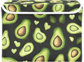 Collapsible Storage Bins with Lids Decorative Fabric Storage Cubes Closet Organizer and Storage Basket Boxes Containers for Clothes Box Chest Nursery Folding Rectangle Black Avocados Love