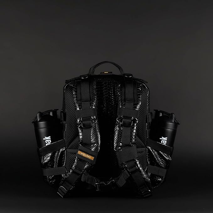 WOLFpak 25L Athletic Gym Backpack (King Cobra) Durable 1000D Waterproof Oxford Material w/MOLLE Webbing Laptop Pocket &amp Dual Cup Holders Durable Fitness/Travel/Military Daypack