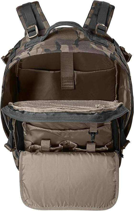 Army Universe Tactical Outdoors MOLLE Backpack 600D Poly Canvas Tough Durable Work &amp Equipment Bag 32L Black Camo