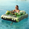 Jasonwell Inflatable Tank Swimming Pool Floaties with Water Cannon Gun Swim Floaty Rafts for Lake Beach &amp Pool Party Toys for Boys Girls Kids &amp Adults- Green