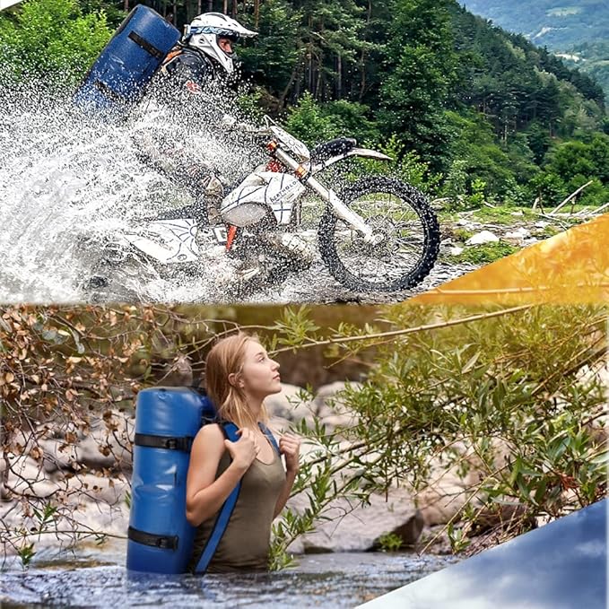 LANGWEI Waterproof Duffel Bag Large 65L Waterproof Insulated Backpack Marine Dry Bags for KayakingFishingHikingCampingClimbing