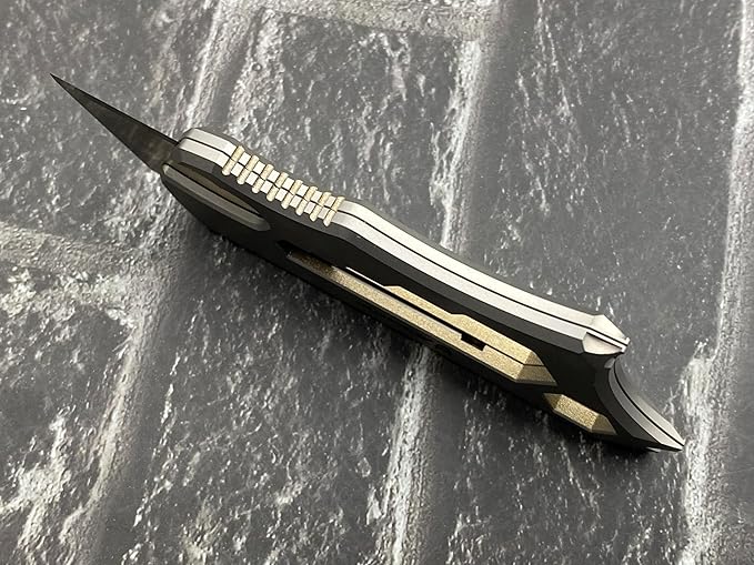 TwoSun Utility Knife Screwdriver Pry Tool Bottle Opener Titanium Mulit Tool TS149-Sand