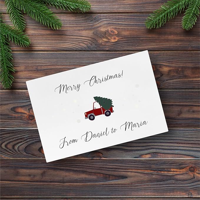 Creative Deco Personalized White Wooden Storage Box Christmas Box | 11.8x7.87x5.51in (+-0.5) | Garland | Hinged Lid Handle Engraving | Gift Box | ROUGH UNSANDED Keepsake Memory Souvenir Chest