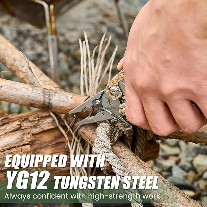 Multitool - 26 in 1 Multi Tool Pliers with Pocket Knife Bottle Opener Saw EDC for Survival Camping Hunting and Hiking Stainless Steel