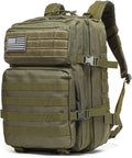 50L Sturdy Waterproof Fishing Hunting Bag Outdoor Military Tactical Sports Fitness Camping Hiking GYM Bag Backpacks (Green)