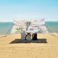 ALAZA Watercolr Dragonfly Beatiful Floral Beach Tent Sun Shelter Portable Canopy Sunshade for Outdoor Camping Picnics Backyard Fun 10x9 ft