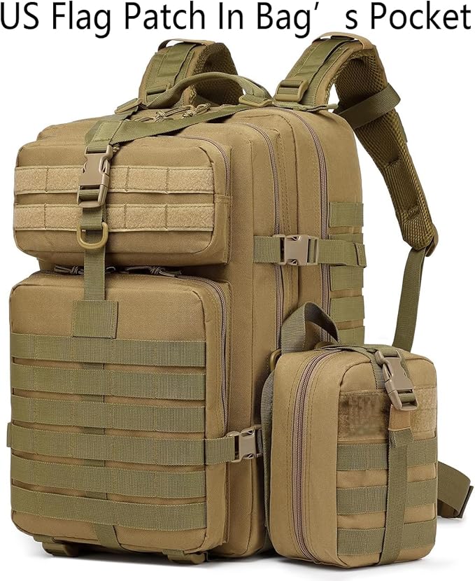 ATBP Tactical Rucksack Backpack Military Hunting Hiking Daypack Large Army Molle Backpack