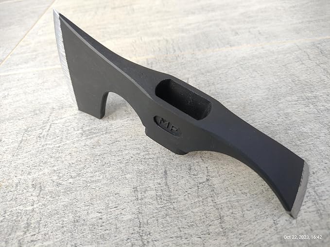 Carbon Steel Axe Adze Head Bearded Hatchet Axe Head with Adze Blade - Two Blades Tool