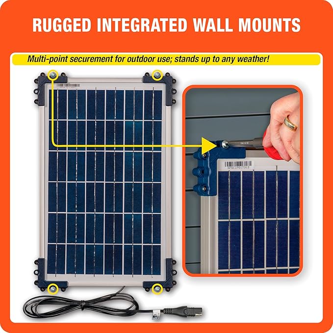 Optimate Solar Duo 40W TM522-D4 6-Step 12V / 12.8V 3.3A Weatherproof Solar Battery Saving Charger &amp maintainer