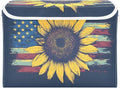 Sunflower America Storage Cube Bins Basket with Lid Collapsible Flip-top Fabric with Handle for Home Bedroom Closet Office 16.5×12.6×11.8 in