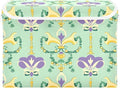 Mardi Gras Storage Baskets with Lids Collapsible Bins Stackable Fabric Linen Baskets Closet Organizer Container for Decorations 16.5x12.6x11.8