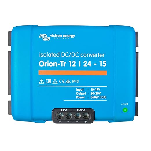 Victron Energy Orion-Tr DC to DC Converter - 12/24-Volt 15 amp 360-Watt - IP43 Protected - for Dual Battery Systems - Isolated