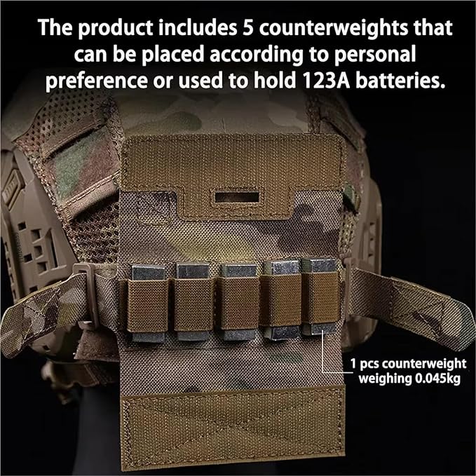 Counterweight Tactical Helmets Accessories Balancing Weight NVG Bag Universal Fit for OPS Fast BJ PJ MH Tactical Helmets