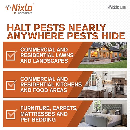 Atticus Talak 7.9% Indoor/Outdoor Insect Control (1 Gallon) with Nixlo IGR Concentrate (140 ML)