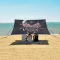 ALAZA Moon Dreamcatcher Flowers Stars Arrows Feathers Beach Tent Sun Shelter Portable Canopy Sunshade for Outdoor Camping Picnics Backyard Fun 10x9 ft