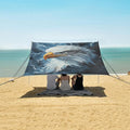 ALAZA Eagles Head Lightning Beach Tent Sun Shelter Portable Canopy Sunshade for Outdoor Camping Picnics Backyard Fun 10x9 ft