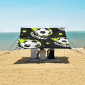 ALAZA Football Stars Football Pattern Beach Tent Sun Shelter Portable Canopy Sunshade for Outdoor Camping Picnics Backyard Fun 10x9 ft