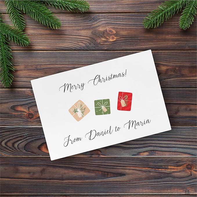 Creative Deco Personalized White Wooden Storage Box Christmas Box | 11.8x7.87x5.51in (+-0.5) | Garland | Hinged Lid Handle Engraving | Gift Box | ROUGH UNSANDED Keepsake Memory Souvenir Chest