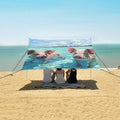 ALAZA Two Swimming Pigs Beach Tent Sun Shelter Portable Canopy Sunshade for Outdoor Camping Picnics Backyard Fun 10x9 ft