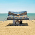 ALAZA Eagles Spread Out Wings Above The Skyline Beach Tent Sun Shelter Portable Canopy Sunshade for Outdoor Camping Picnics Backyard Fun 10x9 ft