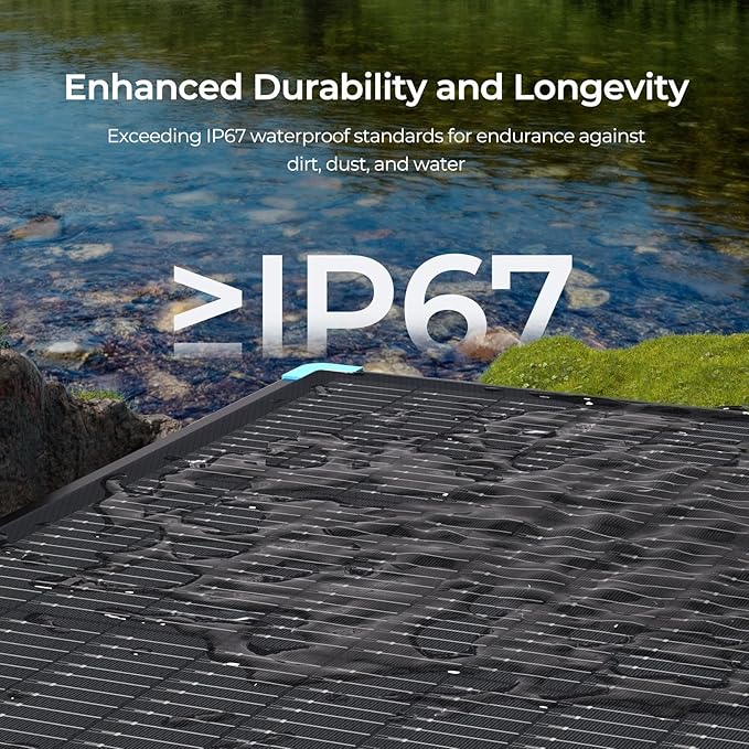 Renogy 100 Watt Solar Panel Suitcase N-Type 100W Portable Foldable Solar Panels 25% High Efficiency with 19% Lighter Fast Setup with Kickstands IP67 Waterproof for RV Camping Off-Grid Blackouts