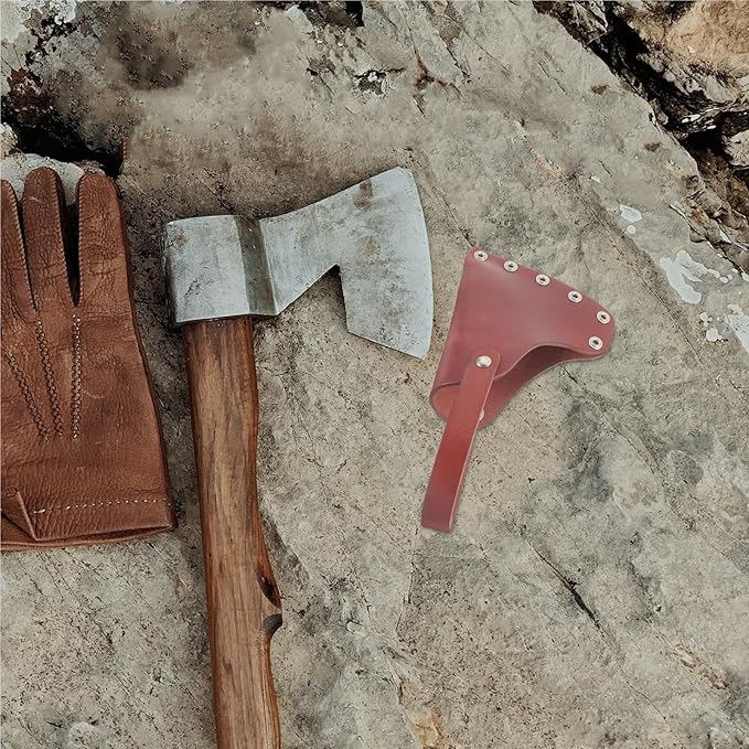 Axe Cover 12x10cm Protective Sheath for Hatchet Tools Portable Outdoor Supply Camping Accessories Simple Design for Outdoor Camping Blade Protection