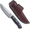 GCS Handmade Micarta Handle D2 Tool Steel Tactical Hunting Knife with leather sheath Full tang blade designed for Hunting &amp EDC GCS 124