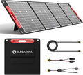 ELECAENTA 200W Portable Solar Panel for Jackery/EF Ecoflow/Bluetti/Anker Power Station 25% Conversion Ultra Lightweight Flexible &amp Foldable Solar Charger for Outdoors RVs Camping Off Grid