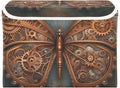 Steampunk Butterfly Storage Cube with Lid Collapsible Flip-top locker Fabric Storage Bins Basket with Handle for Home Bedroom Closet Office 16.5×12.6×11.8 in