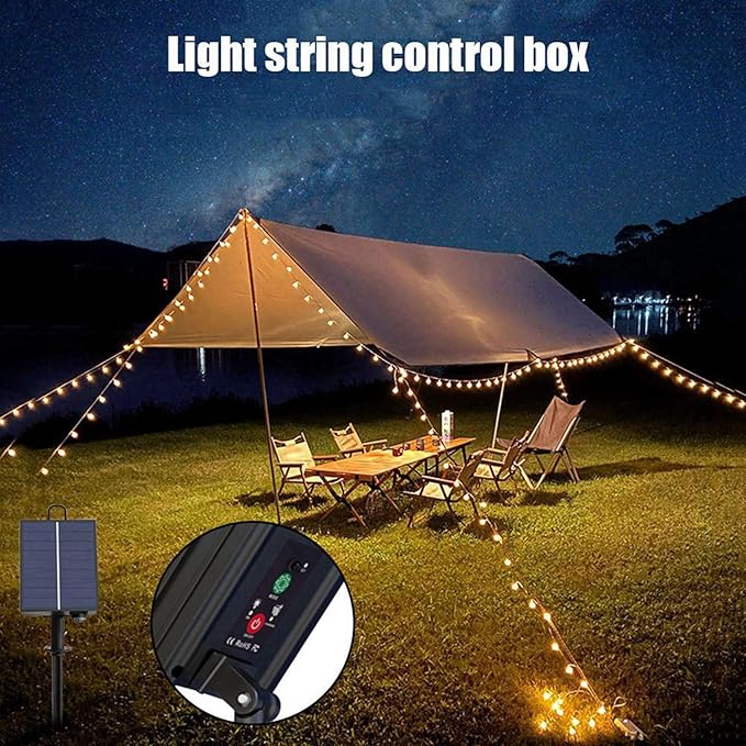 2X 1200mAh Solar Panel Control Box Kits Lithium Battery Panel for 3.7V 24V LED String Strip Lamp DC Charging