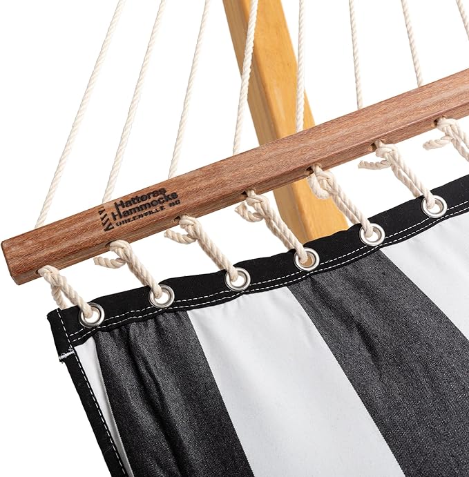 Hatteras Hammocks Cabana Classic Sunbrella Pillowtop Hammock with Free Extension Chains &amp Tree Hooks Handcrafted in The USA Accommodates 2 People 450 LB Weight Capacity 13 ft. x 55 in.