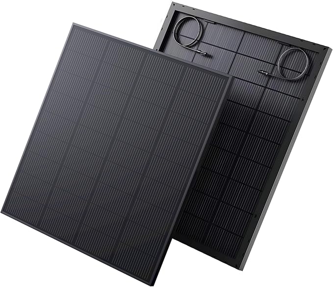 2pcs Bifacial Solar Panel N-Type 18BB 200W - Total 400W Bifacial Solar Panels with Anti-PID Technology Optimized for Farms Rooftops Marine Use
