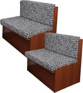 KRFOONN RV Dinette Cushion Covers - Stretch Camper Cushions Replacement Couch &amp Loveseat Slipcovers for Travel Trailer Couch - Includes 2 Backrest &amp 2 Bench Cover Washable