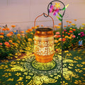 Butterfly Solar Lanterns Outdoor with Shepherd Hook Birthday Gift Mothers Day Gift for Women Mom Grandma Wife Daughter Waterproof LED Hanging Lights Decor for Yard Garden Patio Porch Lawn Tabletop