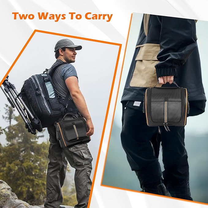 Travel Carrying Case Compatible with Jackery Explorer 300 Water-Resistant Base with Rear Pocket &amp Adjustable Strap for Solar Cable Charger &amp Accessories for Camping Travel Outdoors