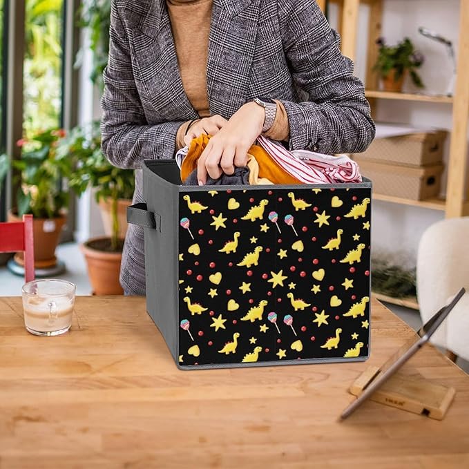 Clever Cube Storage Bins Chicken Nuggets Practical Organizer for Small Spaces Fashionable Storage Solution