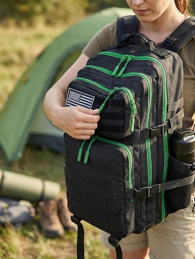 45L Tactical Backpack for Men Women Military Assault Pack with MOLLE Large 3 Day Bug Out Bag for Hiking Camping