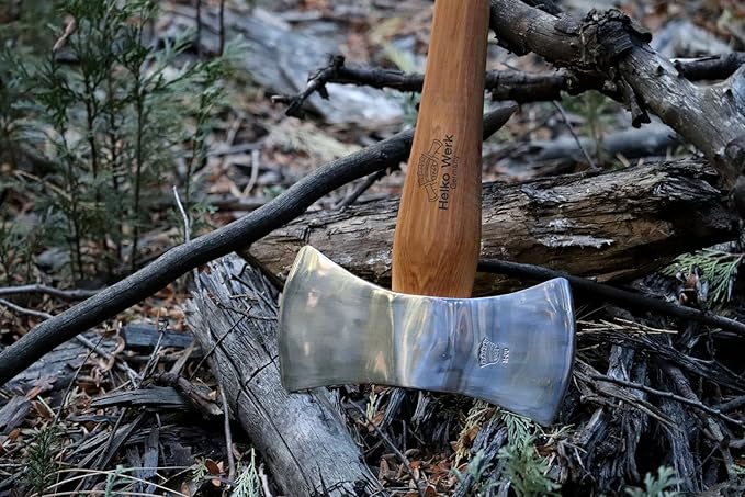 1844 Helko Werk Germany Classic Odyssey Double Bit Axe - Made in Germany Double Bit Axe and Felling Axe for Cutting Large Timber Felling Trees - Head 3.5 lbs Handle 30 in. (Odyssey) #10600