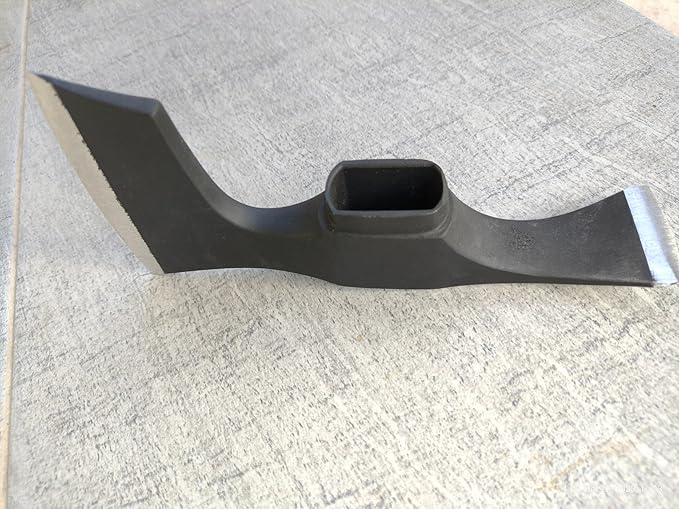 Carbon Steel Axe Adze Head Bearded Hatchet Axe Head with Adze Blade - Two Blades Tool
