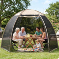 Alvantor® Pop Up Screen House Tent Snap-fit Mesh Screen Gazebo with Peaked Roof Portable Screen Room Canopy Shelter with Sandbags for Camping Backyard Picnic