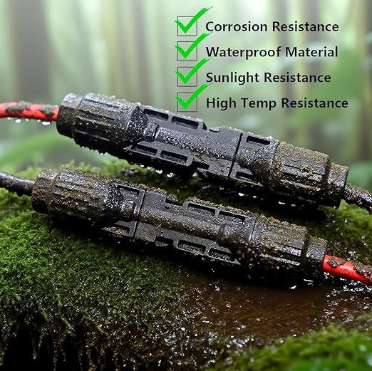 Solar to XT60i Extension Cable 25FT 12AWG Solar Charge Cable Solar Panel Connector to XT60i Adapter Compatible for EcoFlow River Delta Anker SOLIX Power Station