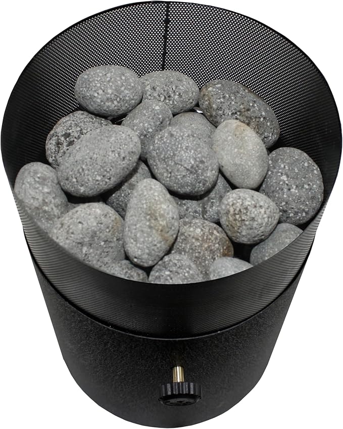 Flame King Mini Tabletop Fire Pit Dual Fuel Propane and Butane Smokeless Odorless Flame Portable Great for Outdoor