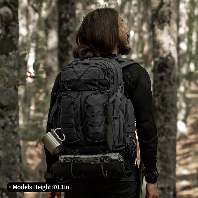 Mardingtop 40L Molle Tactical BackpackMilitary backpack for Men Cordura Backpack for HikingCampingHunting