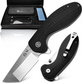 Holtzman's Gorilla Survival Pioneer Folding Knife with G10 Handle and D2 Steel Blade Gift Box Set (Silver) - Ideal for Everyday Carry and Outdoor Use