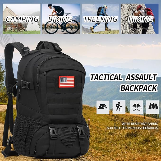 Camo BackpackSmall Tactical Backpack for outdoorMilitary Teen Boys Backpacks for School 30L
